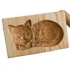 DIY Wooden Heart-Shaped Shortbread Mold, 11 x 6 x 2 cm view 1