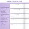 Clever Fox Teacher Planner, Undated School-Year Planner, A4, Purple view 3