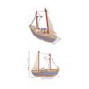 Abaodam Mediterranean Sailboat Ornament and Resin Table Decor view 2