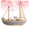 Abaodam Mediterranean Sailboat Ornament and Resin Table Decor view 3