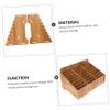 ABOOFAN 24-Compartment Storage Box, 1 Piece, Brown Wood, for Cell Phones view 2
