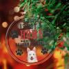 Evans1nism Christmas Acrylic Ornament “A House Is Not A Home Without A Belgian Laekenois,” Round, 7.6 cm, with Red String view 4