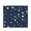 Dish-Drying Mat for Kitchen Counters, Dishwasher-Safe, 16 x 18 in, Navy Blue Sky and Star Print view 1
