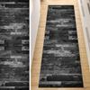 QQrunner Black Non-Slip Hallway and Kitchen Runner Rug, 100 x 120 cm view 1