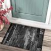 QQrunner Black Non-Slip Hallway and Kitchen Runner Rug, 100 x 120 cm view 3