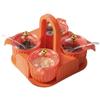PIPONS Spice Jar Set with Tray, Lids and Spoons, Orange view 1