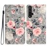 XFDSFDL PU Leather Flip Cover for Honor 20, Gray Floral Pattern 03 view 1