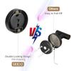 SEIDO 4-Piece Matte Black Bathroom Hardware Set, SUS 304 Stainless Steel view 3