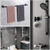 SEIDO 4-Piece Matte Black Bathroom Hardware Set, SUS 304 Stainless Steel view 4