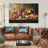 FOCCAR Colorful Fruit Wine Canvas Wall Art Print view 3