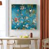 HOLEILUCK 3-Piece Flower and Bird Canvas Wall Art, Modern Living Room Decor, 33 x 33 in / 85 x 85 cm Each, Unframed view 3