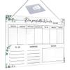 Acrylic Weekly Planner Board for Wall Mounting view 1