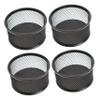MAGICLULU Iron Paper Clip Holders, 4-Pack, Black Mesh view 1