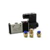 RAHBI 3V210-08 Pneumatic Solenoid Valve, 3-Way 2-Position Air Valve, DC12V/DC24V/AC110V/AC220V, Gas Solenoid Valve (Color: 3V210-08-W 8 mm; Size: DC 24V) view 1