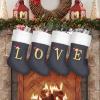NIBESSER Personalized Flannel Christmas Stocking view 3