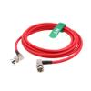 HangTon 12G 4K HD-SDI BNC Coaxial Cable, Canare LV-61S, 75 Ohm, 5 m, Right-Angle view 1