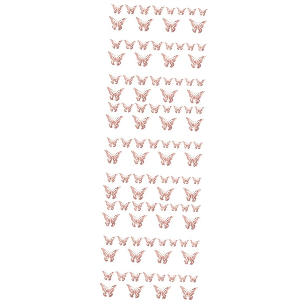 Hemobllo 3 Sets Unique Butterfly Wall Art Self-Adhesive Decorative Stickers for Home Office, 36 Pieces x 3