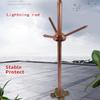 Umiup Pure Copper Lightning Rod for Wireless Radar and Communication Device Lightning Protection Systems, 0.5 m view 2