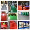 Multicolor Oxford Floor Runner/Protector, Cuttable Rubber Mat with Steel-Plate Pattern, 2.5 mm Thick, Red, 0.6 x 0.9 m view 3