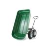 Avilia Versatile Garden Wheelbarrow, 75 L, with Tipping Tray and Pneumatic Wheels, Green ABS view 2