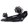 2024 Hyperlite System Lowback Chassis Wakeboard Bindings - Black, UK 5/8 view 2