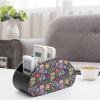 FWJZDSP Elegant PU Leather TV Remote Holder with 5 Compartments, Owls with Flowers view 4