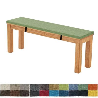 FIOVIP Bench Cushion 55.1 x 11.8 x 2 in, Removable and Washable, Double Non-Slip, Agate Green