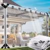 Waterproof Clear Tarp 2.9 x 8 m, PVC 0.55 mm, Customizable, with Rope view 1