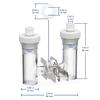 Labasics H-Type Electrolytic Cells, Double Borosilicate Glass Cells with Replaceable Ion-Exchange Membrane view 2