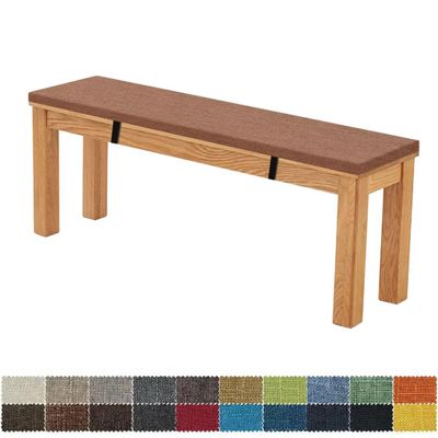 FIOVIP Bench Cushion 180 x 30 x 5 cm, Removable and Washable, Double Non-Slip, Brown