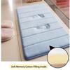 qing yun Soft Memory Foam Bath Mat, Non-Slip, Absorbent, Quick-Drying, Pink, 40 x 120 cm view 4