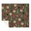VAPOKF Christmas Tree, Snowflakes, Candy and Snowfall Pattern Throw Blanket, Soft Cozy Lightweight Microfiber Fleece Blanket for Adults and Kids, Couch, Bed, Sofa or Travel, 59 x 79 in view 1