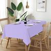 QIKSION Disposable Plastic Tablecloths, 137 x 274 cm, for Rectangular Tables, Lavender, 6-Pack view 2