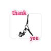 Leg Motion Yoga Girl Keep Healthy Sports Thank You Sticker Quote Grateful view 1