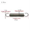 2-Pack Spring Steel Double-Hook Extension Springs, 2.5 x 21 x 250 mm view 2
