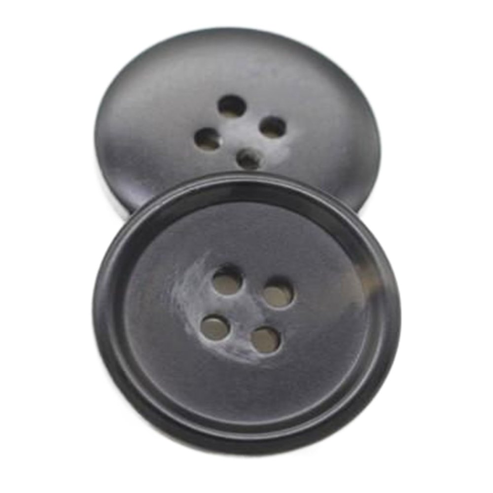 Buttons, Black, Brown, Coat and Sweater Buttons, Decorations, Crafts, Color 7, 27 mm, 10 Pieces