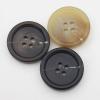Buttons, Black, Brown, Coat and Sweater Buttons, Decorations, Crafts, Color 7, 27 mm, 10 Pieces view 2