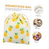 VALICLUD 10-Pack Mini Drawstring Gift Bags, Pineapple Aloha Party Favor Bags view 4