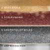 Graphite Facing, Graphite Sliding Fabric for Belt Sanders | Selectable Width & Length: 120 mm × 0.5 m view 4