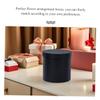 Round Paper Cylinder Flower Boxes for Bouquets, Black view 3