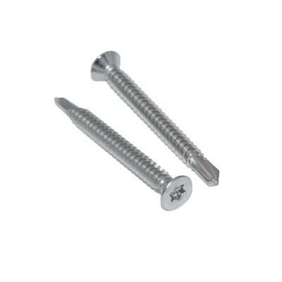 5.5 x 19 mm Drilling Screws, 25-Pack, Countersunk TX, A2/V2A Stainless Steel