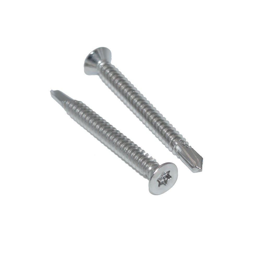 5.5 x 19 mm Drilling Screws, 25-Pack, Countersunk TX, A2/V2A Stainless Steel