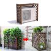 HRXQ Wooden Air Conditioner Cover, Outdoor AC Enclosure for Hiding AC Units (Size: Large) view 1