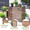 HRXQ Wooden Air Conditioner Cover, Outdoor AC Enclosure for Hiding AC Units (Size: Large) view 3