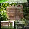 HRXQ Wooden Air Conditioner Cover, Outdoor AC Enclosure for Hiding AC Units (Size: Large) view 4