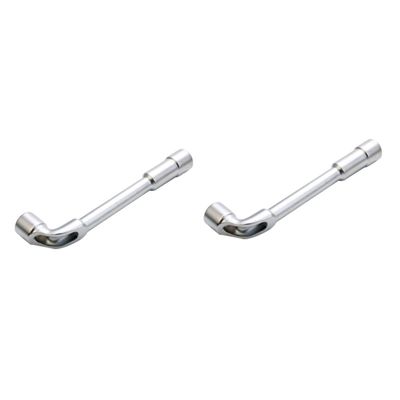 Hemobllo 2-Piece 10 mm Double-Ended Wrench Set, Polished Steel, for Industrial Repairs