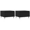 CIADAZ Coffee Tables, Set of 2, Black, 50 x 46 x 35 cm, Engineered Wood view 2