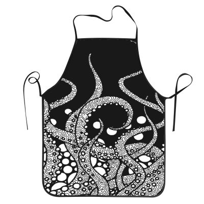Black Octopus Tentacle Apron for Men and Women