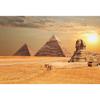 SDOTPMT 7 x 5 ft Sunset Egypt Sphinx and Pyramid Polyester Backdrop view 1
