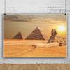 SDOTPMT 7 x 5 ft Sunset Egypt Sphinx and Pyramid Polyester Backdrop view 3